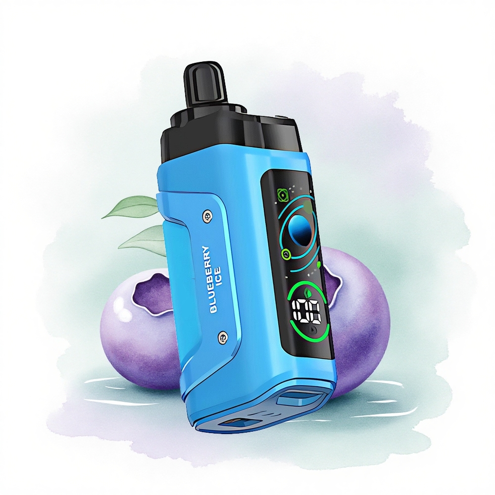 Razz Bar 45000 Puffs Yaban Mersini Buz 1.0 Ohm Mesh 20 mg Nikotin