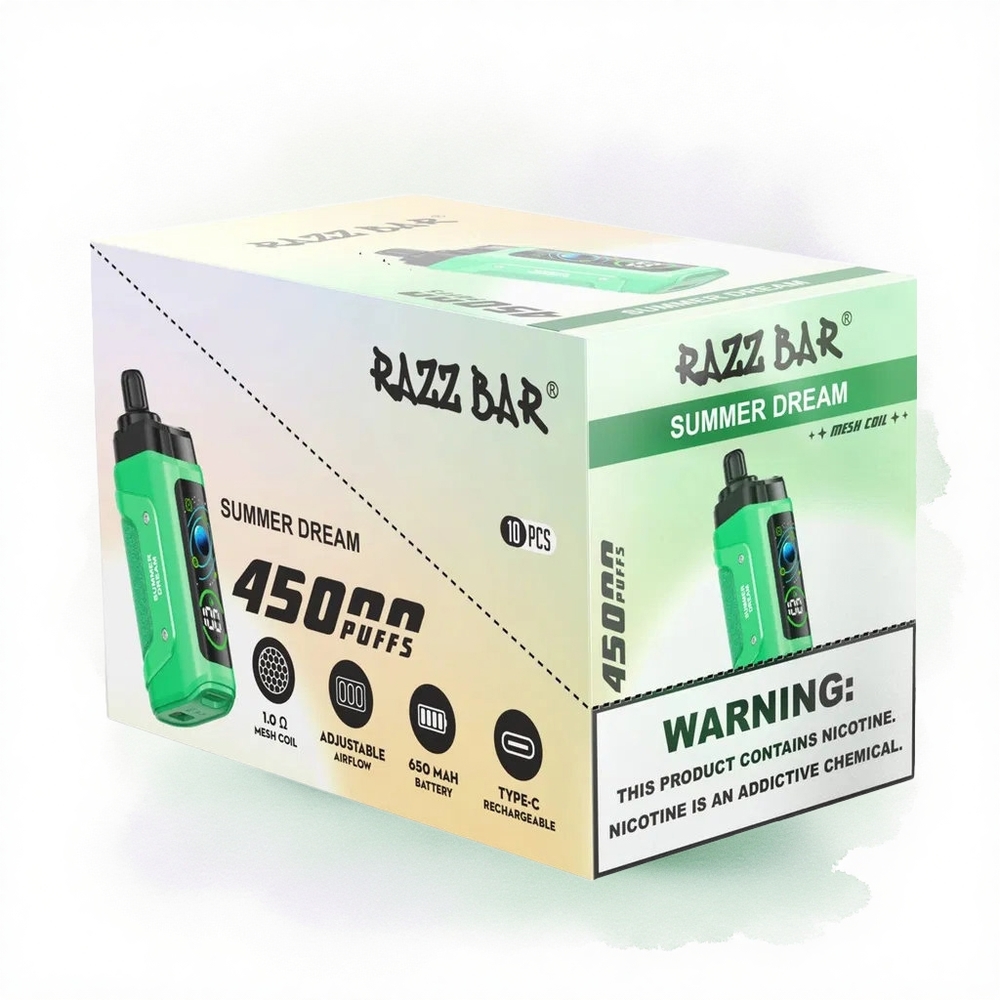 Razz Bar 45000 Puffs Yaz Rüyası 20 mg Nikotin 650 mAh