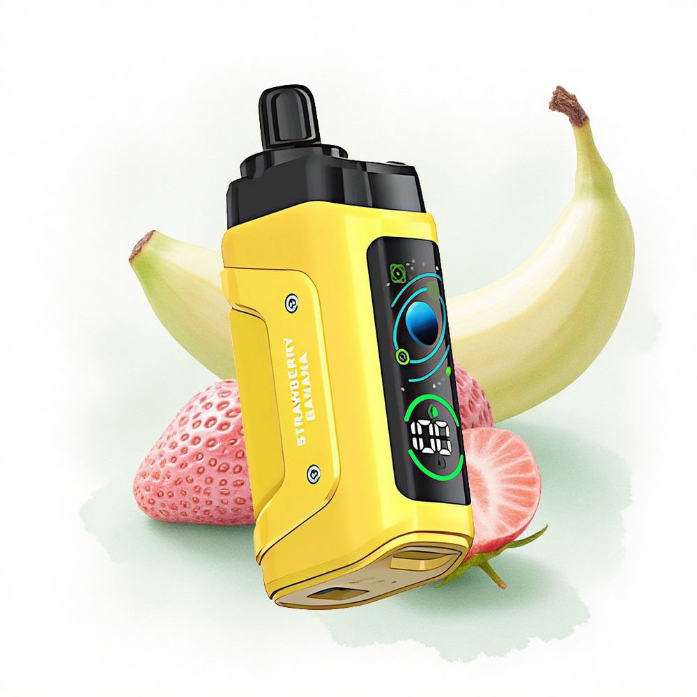 Razz Bar 45000 Puffs Çilek Muz 20 mg Nikotin 650 mAh