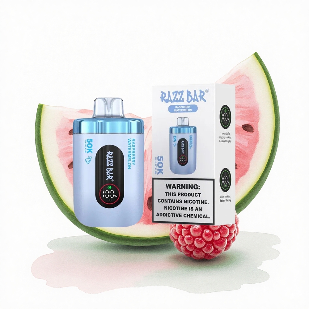 Razz Bar 50K Puffs Ahududu Karpuzu 650 mAh 2% Nikotin