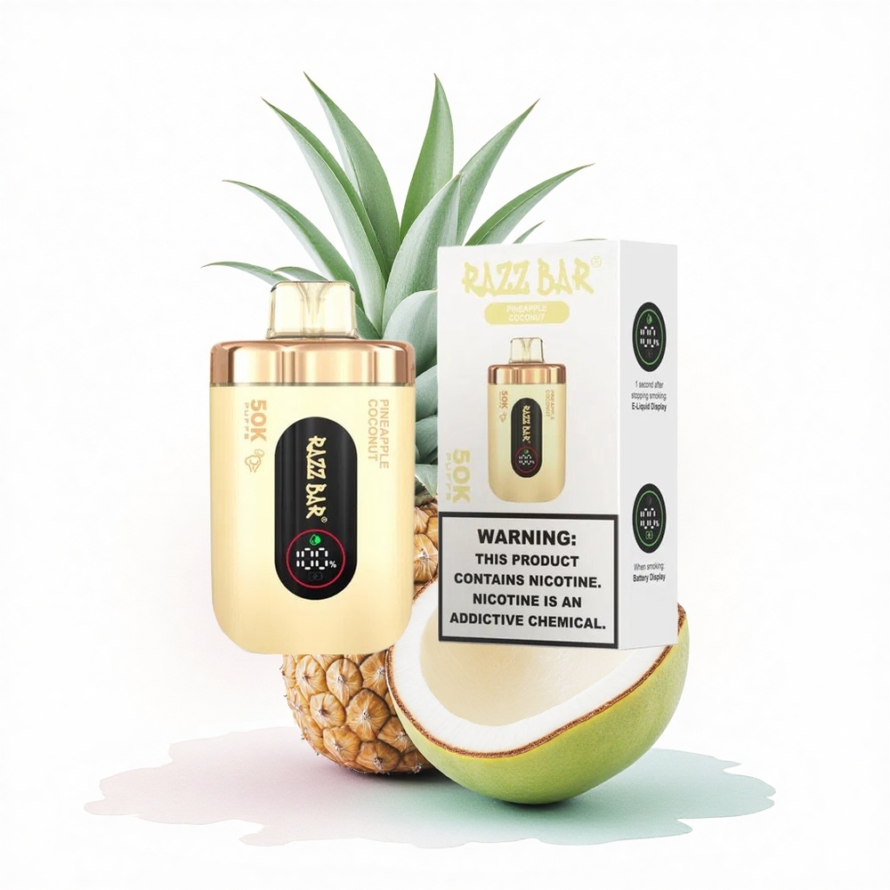 Razz Bar 50K Puffs Ananas Hindistan Cevizi 650 mAh Nikotin %2