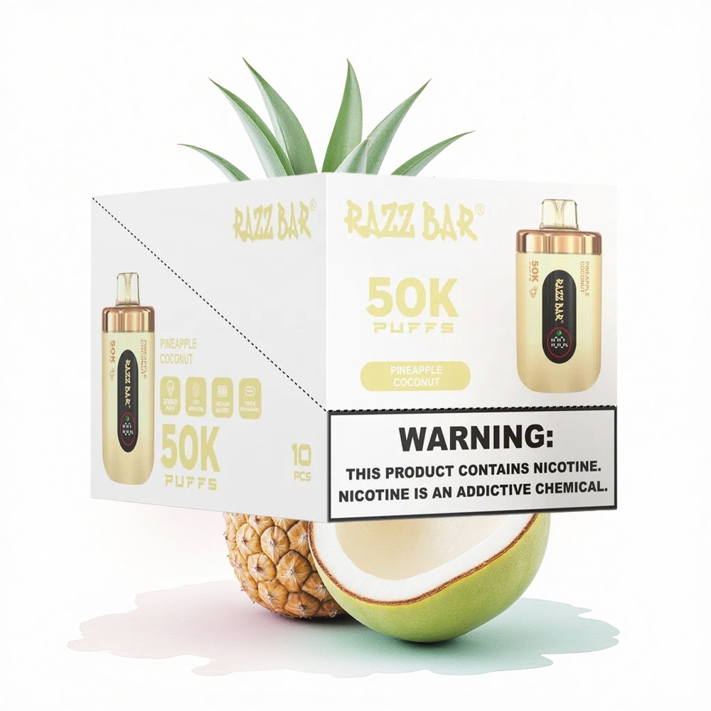 Razz Bar 50K Puffs Ananas Hindistan Cevizi 650 mAh Nikotin %2
