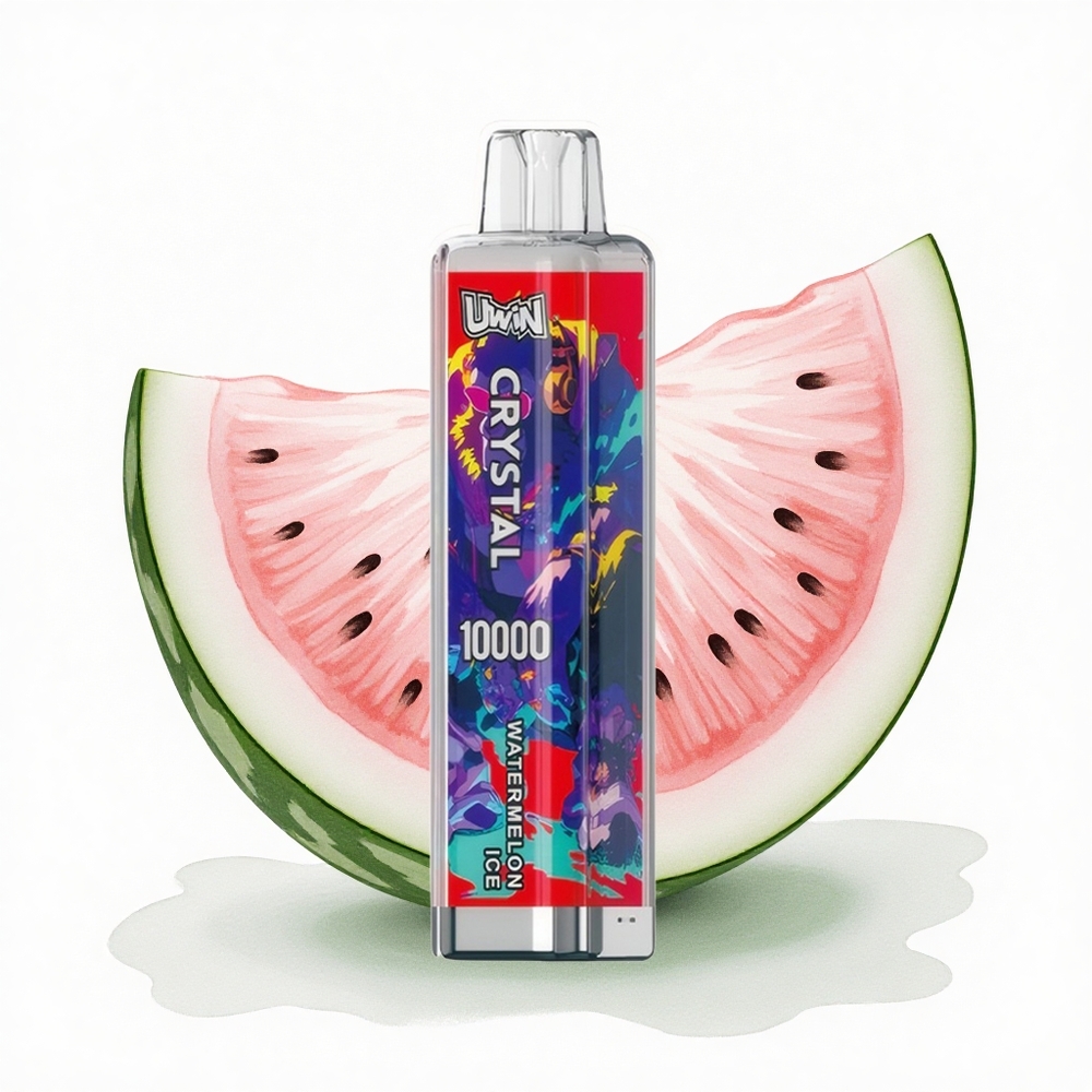 Uwin Crystal 10000 Puffs Karpuz Buz 5% Nikotin 650mAh RGB