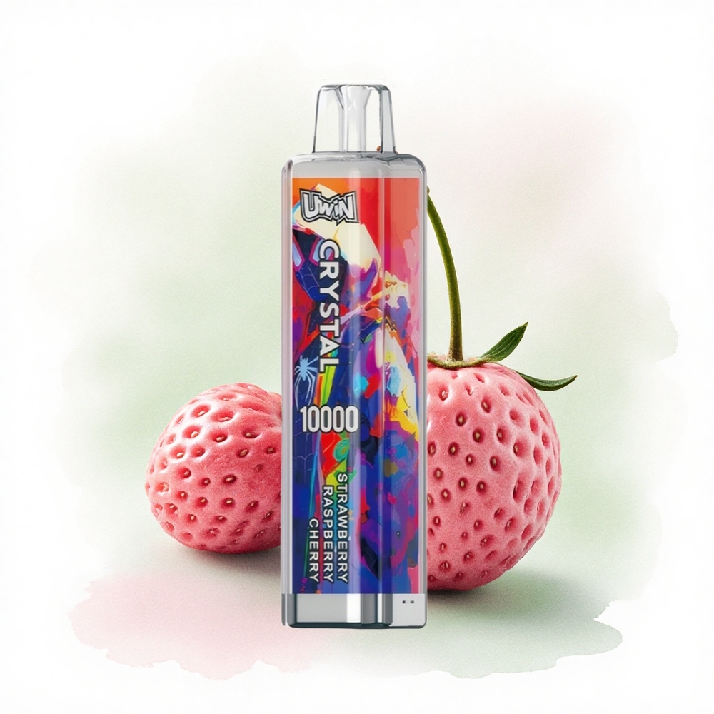 Uwin Crystal 10000 Puffs Çilek Ahududu Kiraz 18ml 650mAh RGB