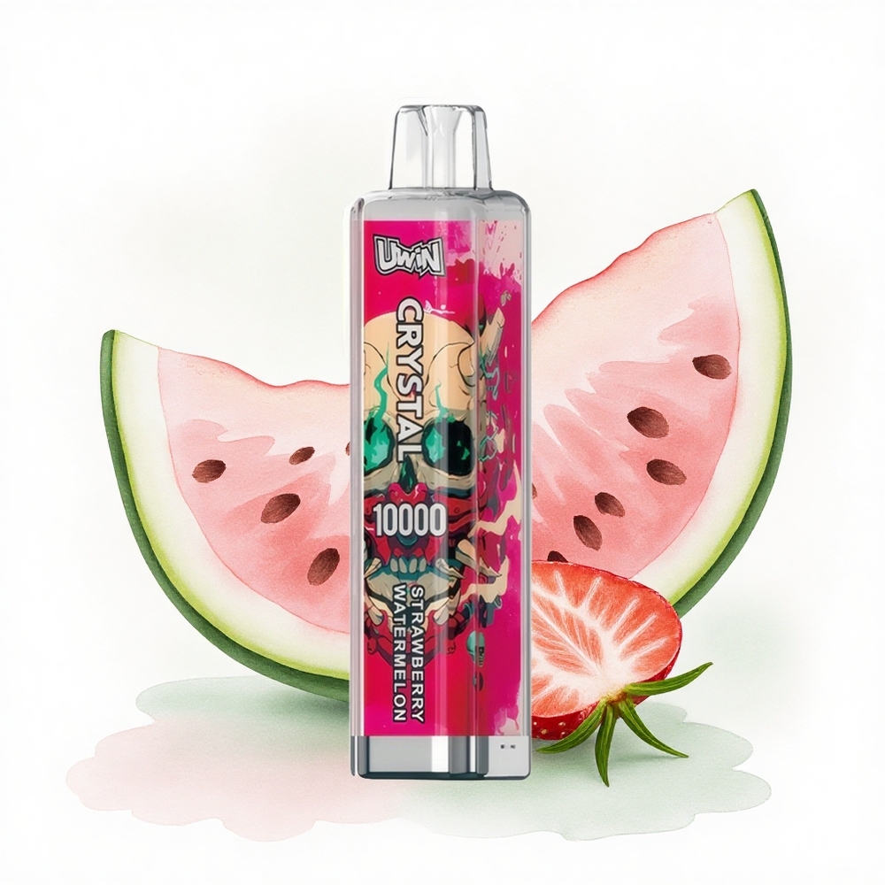 Uwin Crystal 10000 Puffs Çilek Karpuzu 18ml 650mAh RGB