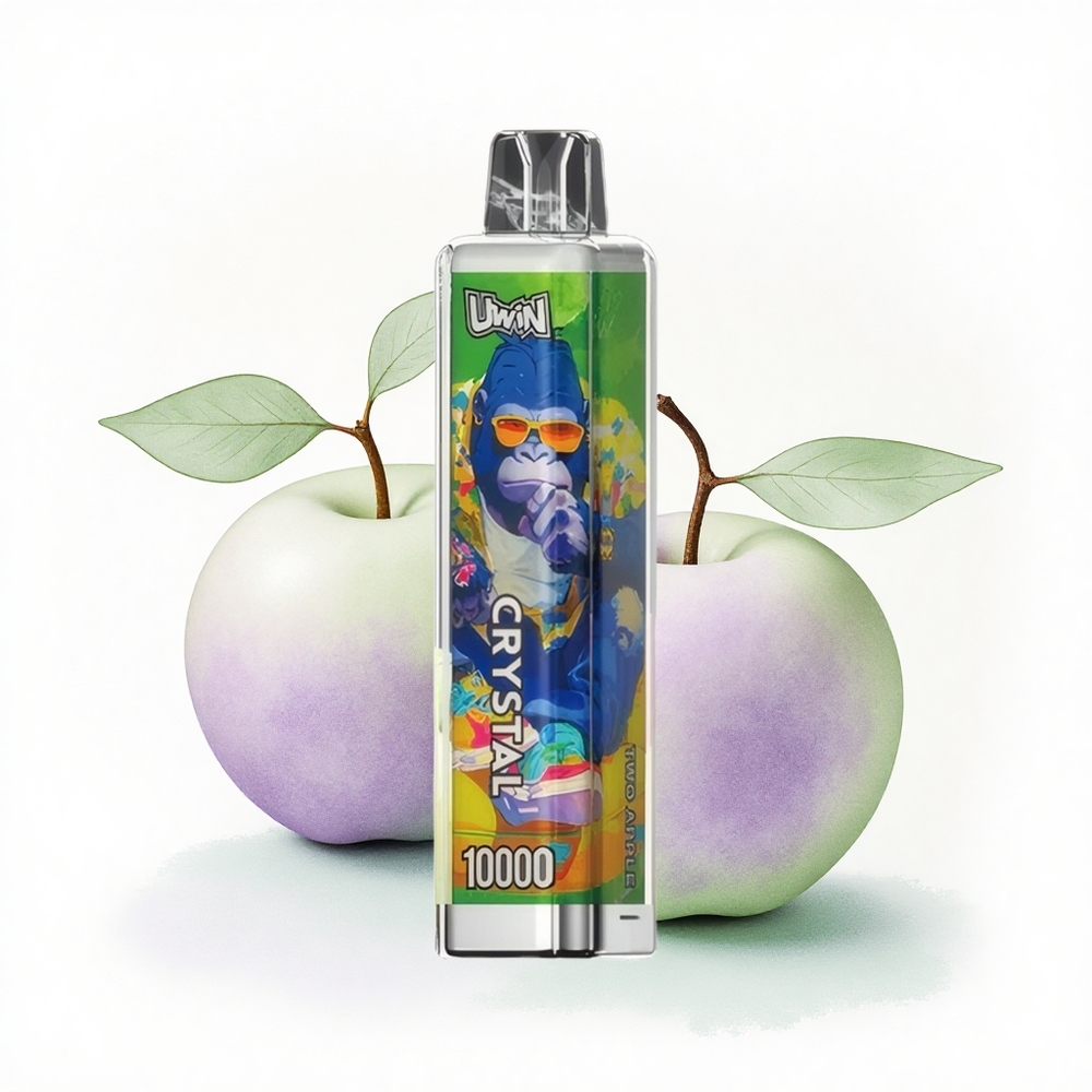 Uwin Crystal 10000 Puffs İki Elma RGB 18ml 650mAh