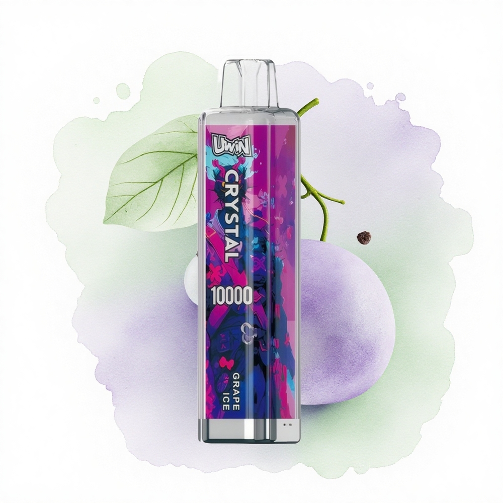 Uwin Crystal 10000 Puffs Üzüm Buzu 18ml 650mAh RGB