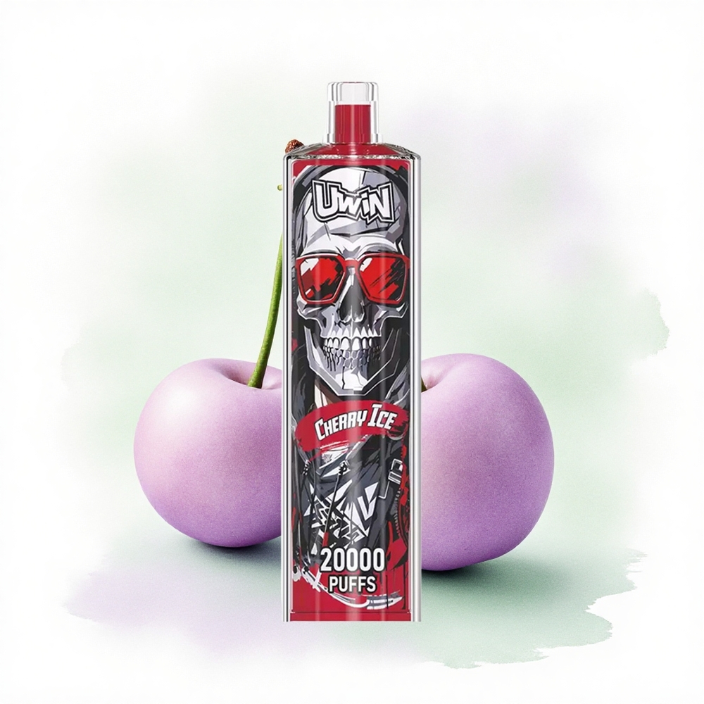 Uwin Shisha Hookah Crystal 20000 Puffs Kiraz Buzu 22ml 650mAh Mesh