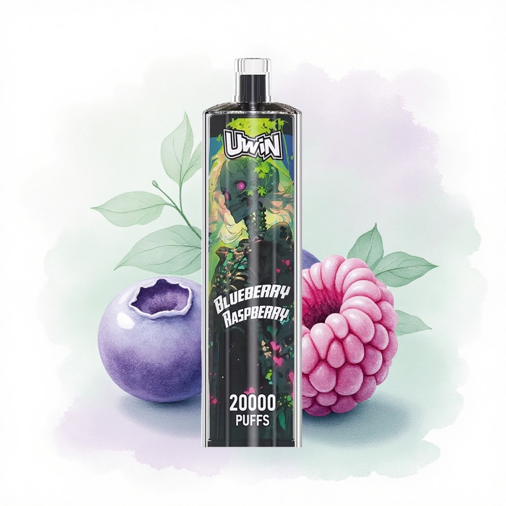 Uwin Shisha Hookah Crystal 20000 Puffs Yaban Mersini Ahududu Tip-C Şarj