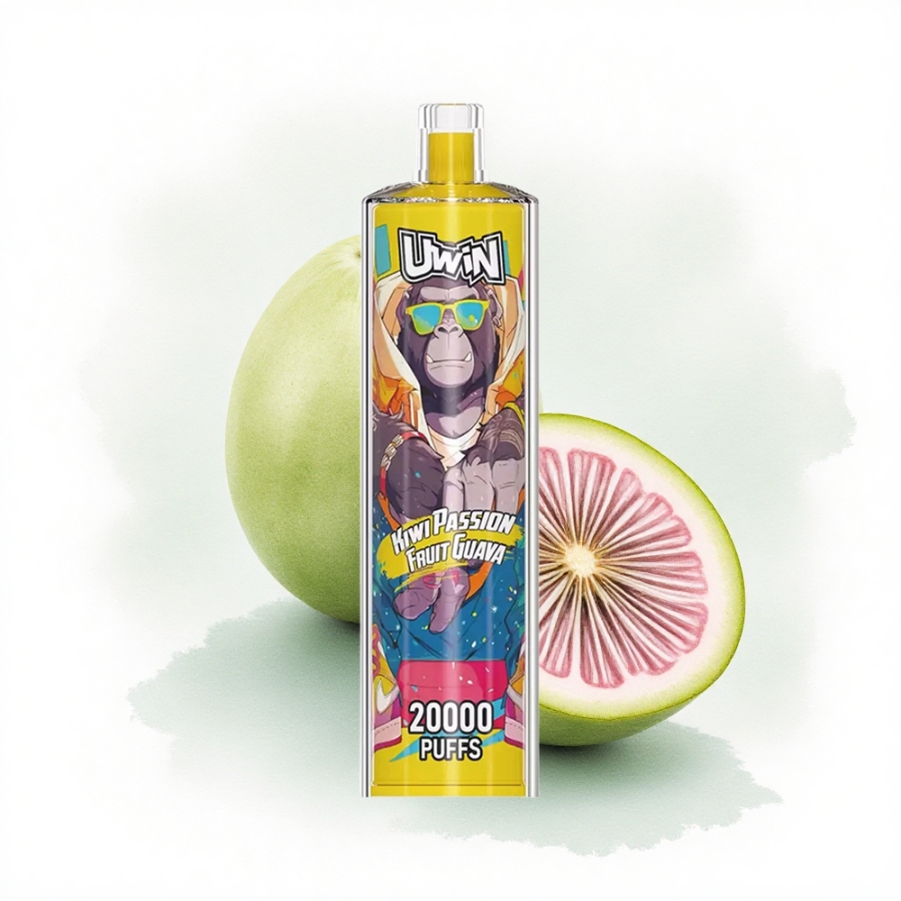 Uwin Shisha Hookah Crystal 20000 Puffs Çarkıfelek Meyveli Guava 22ml 650mAh Type-C