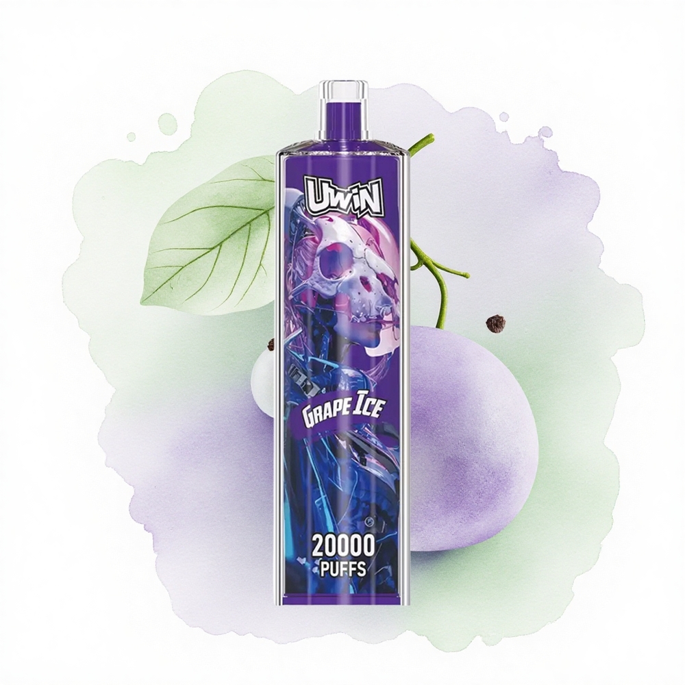 Uwin Shisha Hookah Crystal 20000 Puffs Üzüm Buzu 650mAh Şarj Edilebilir