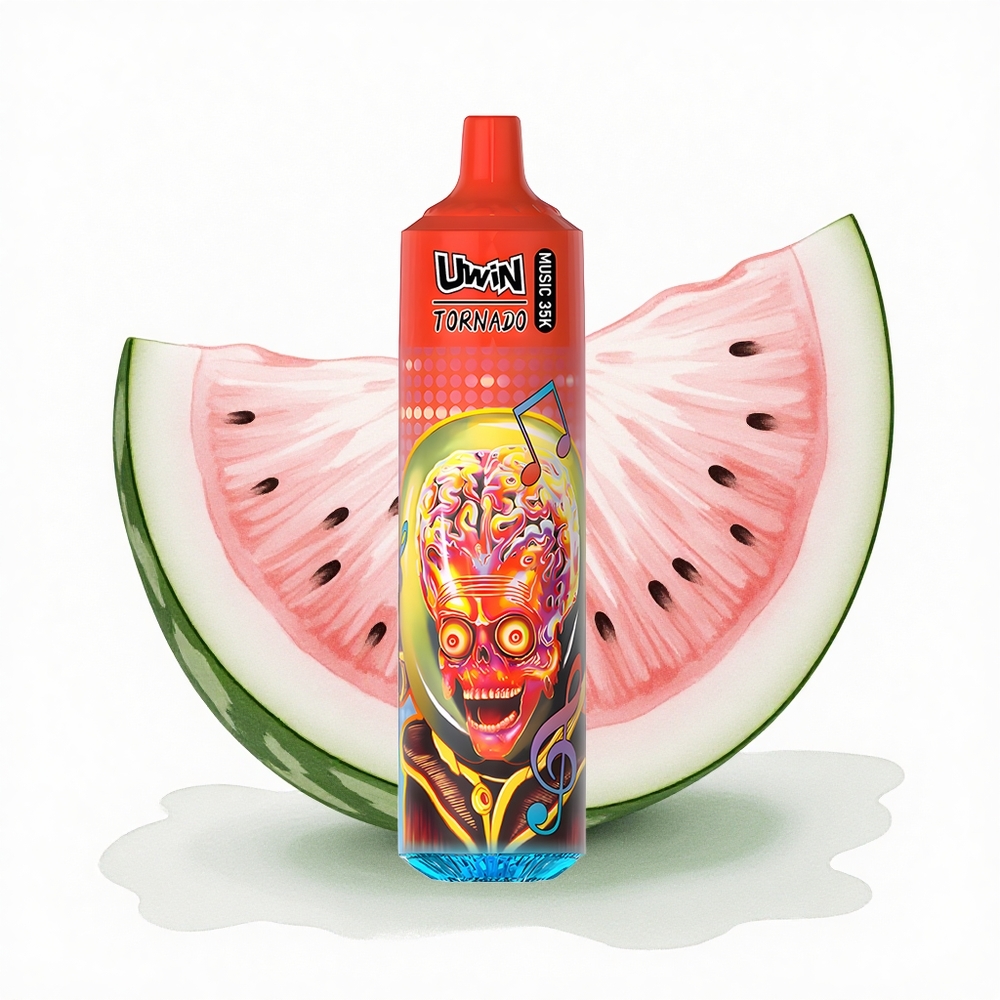 Uwin Tornado 35K Music Puffs Karpuz Buzu %3 Nikotinli 600mAh