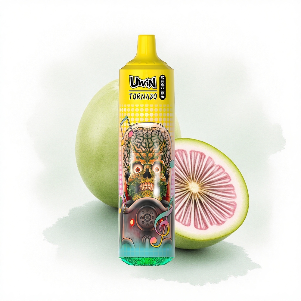 Uwin Tornado 35K Music Puffs Kivi Çarkıfelek Guava 5% Nikotin 600mAh Şarjlı