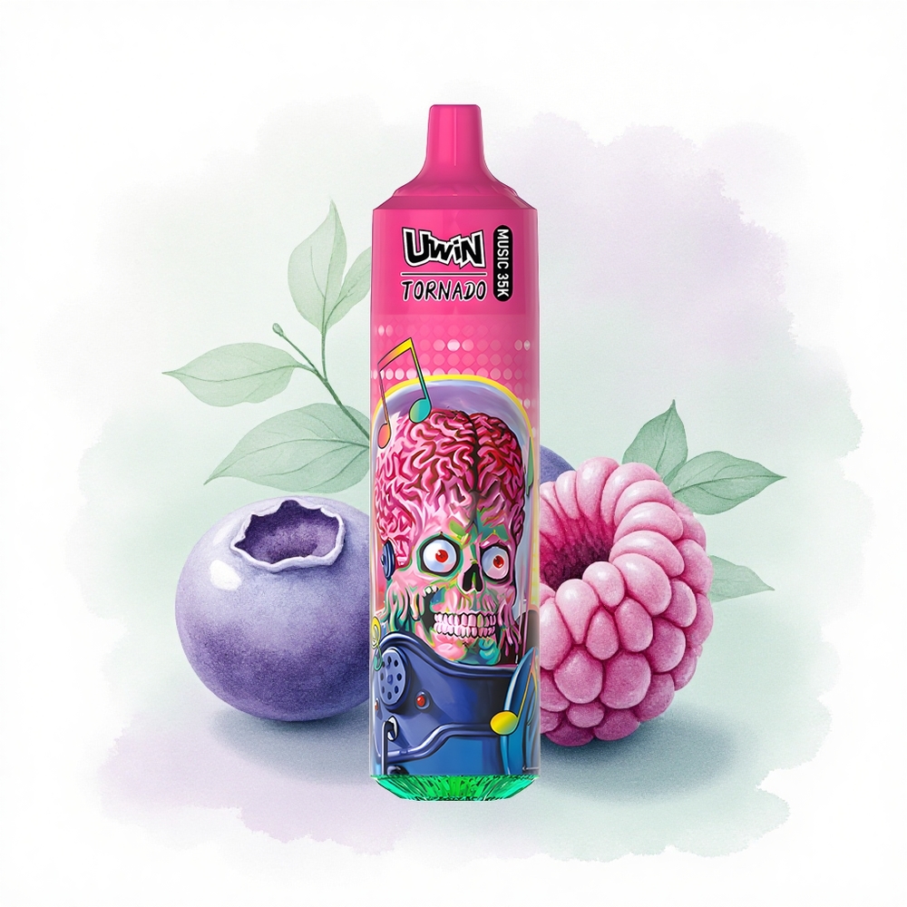 Uwin Tornado 35K Music Puffs Yaban Mersini Ahududu 600mAh Type-C Şarj