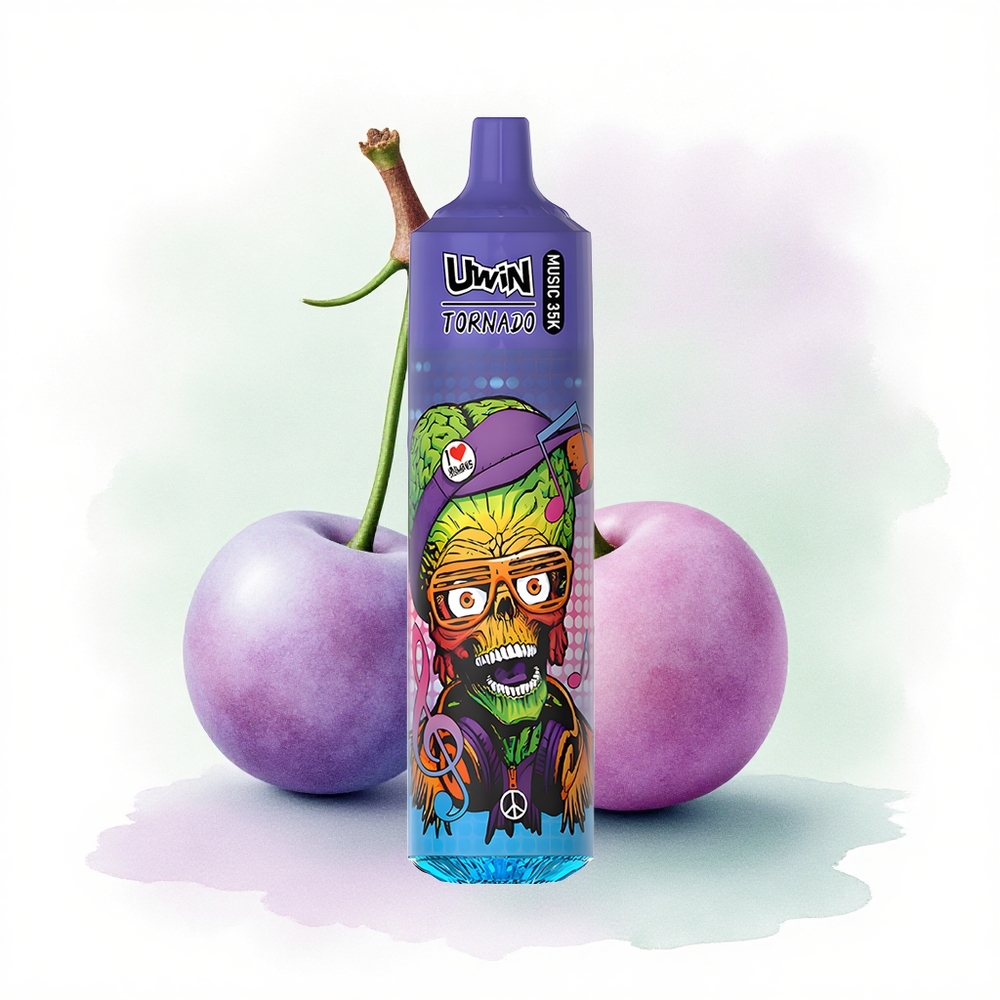 Uwin Tornado 35K Music Puffs Yaban Mersini Kiraz Turna Yemişi 5% Nikotin 600mAh