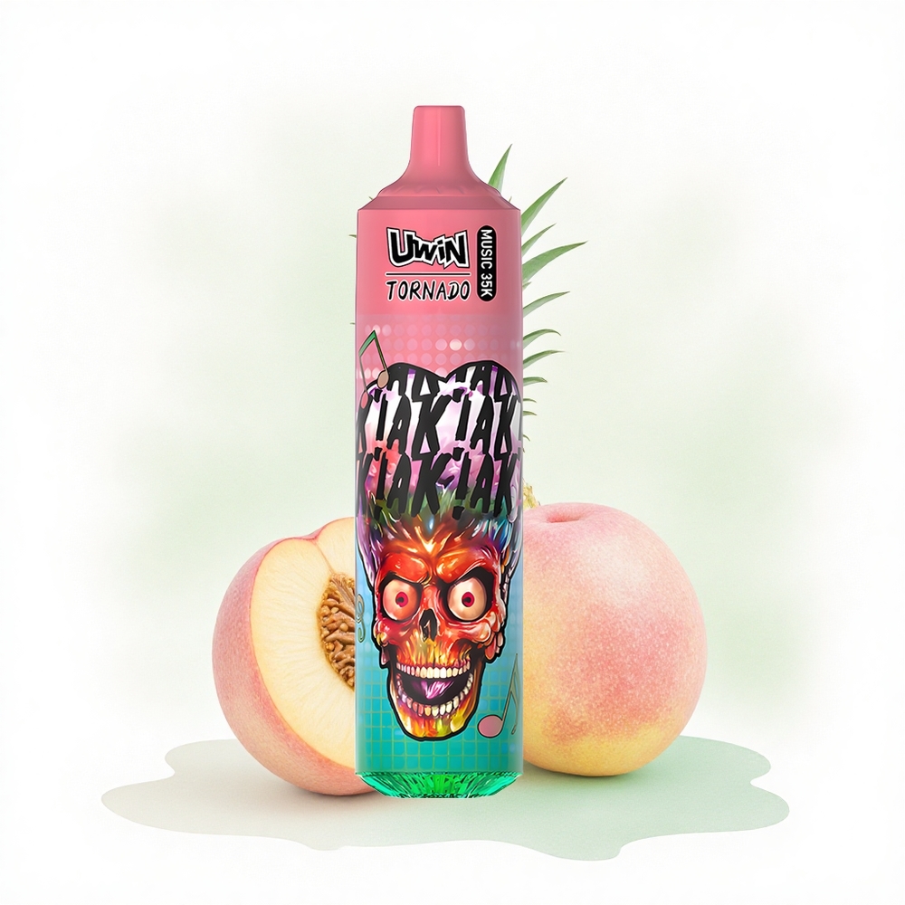 Uwin Tornado 35K Music Puffs Şeftali Mango Ananas Nikotin 5% 600mAh