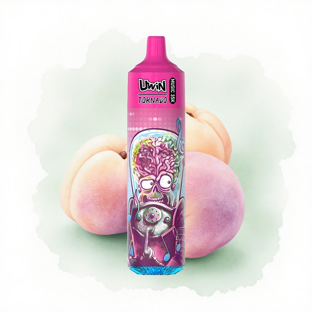 Uwin Tornado 35K Music Puffs Şeftali Meyveli 5% Nikotin 600mAh