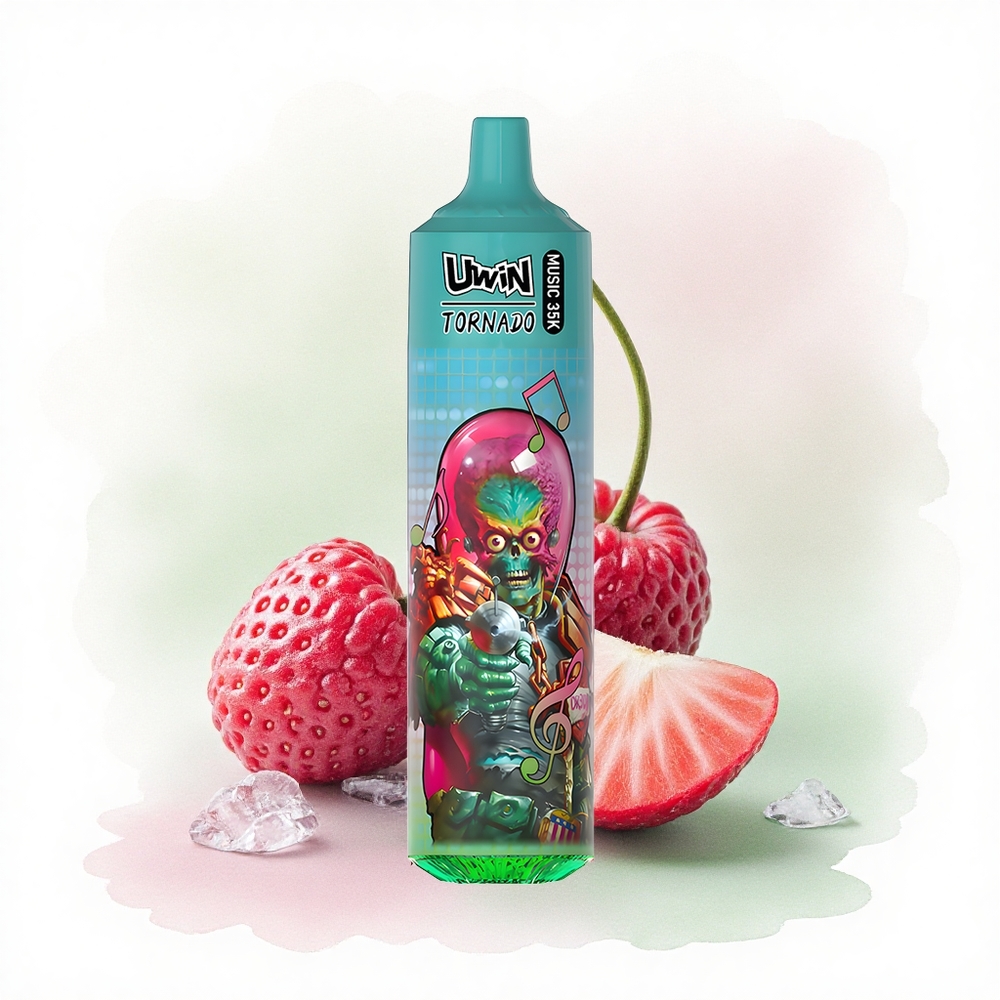 Uwin Tornado 35K Music Puffs Çilek Ahududu Kiraz Buz 600mAh Tip-C