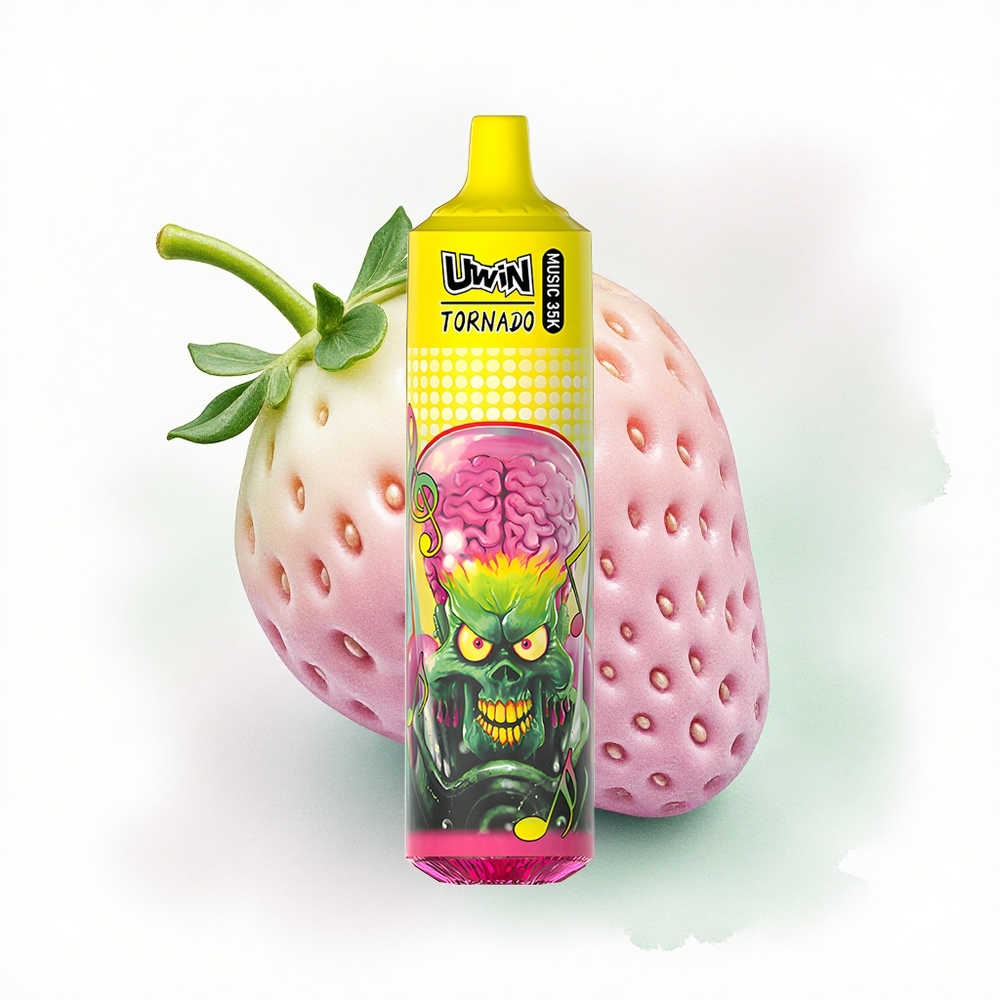 Uwin Tornado 35K Music Puffs Çilek Buz 5% Nikotin 600mAh