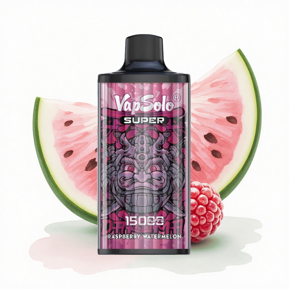 Vapsolo Super 15000 Puffs Ahududu Karpuzu 40ml Nikotin 850mAh