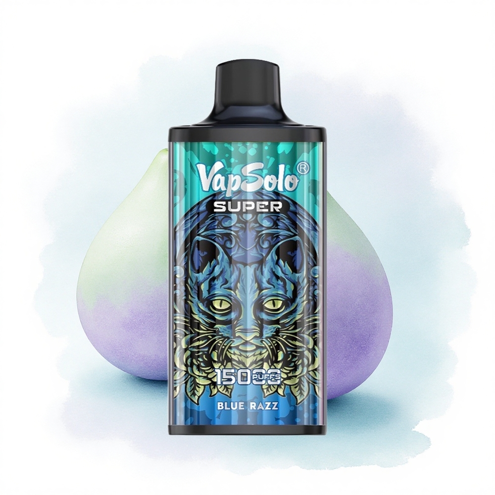 Vapsolo Super 15000 Puffs Mavi Ahududu 850mAh Tip-C