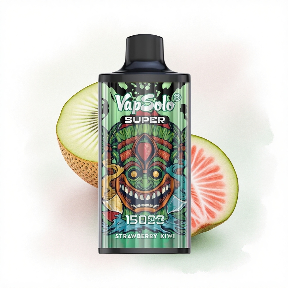 Vapsolo Super 15000 Puffs Çilek Kivi 40ml Nikotin 850mAh