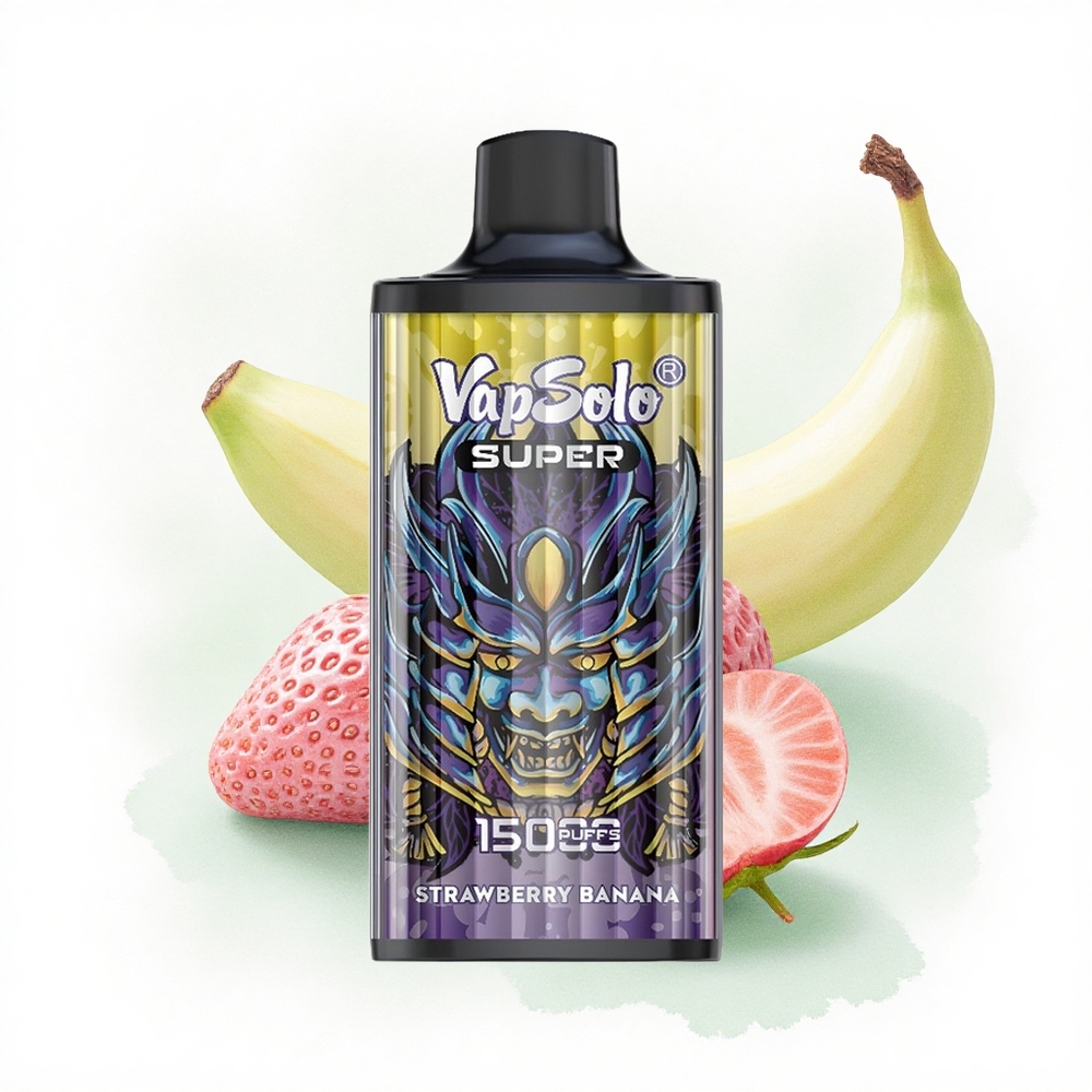 Vapsolo Super 15000 Puffs Çilek Muz 850mAh Tip-C