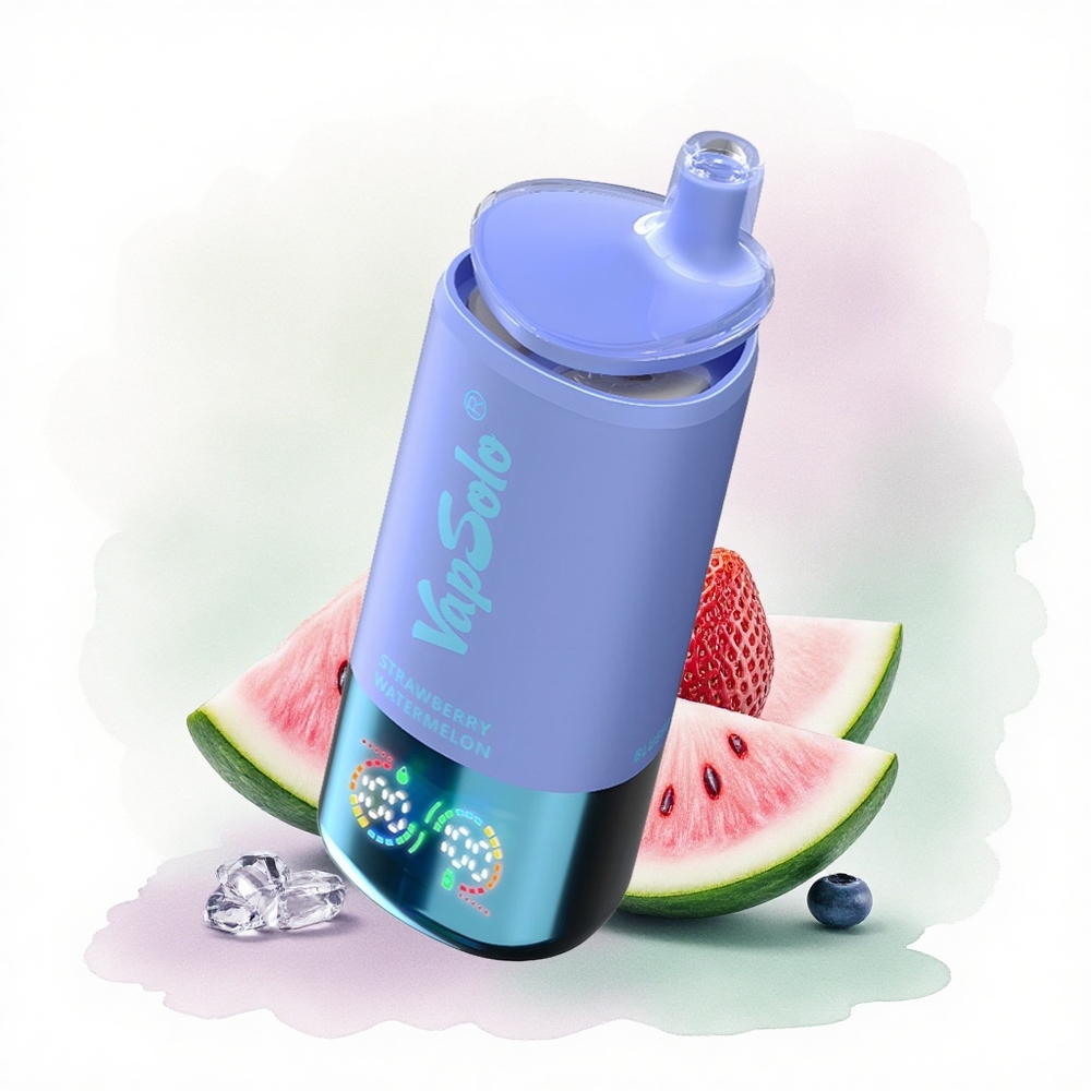 Vapsolo Triple 30000 Puffs Çilek Karpuz & Yaban Mersini Buz 40ml Likit 20mg Nikotin