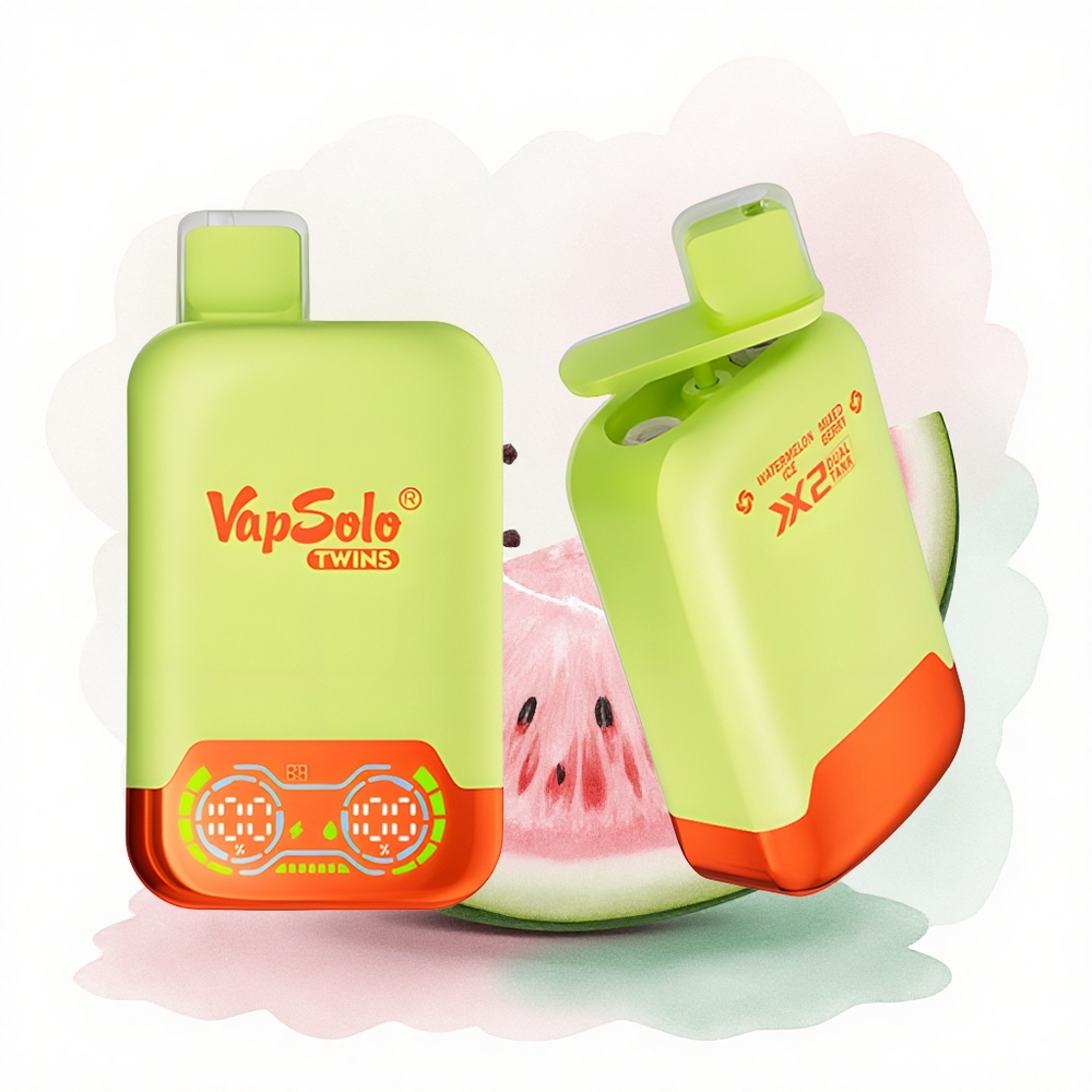 Vapsolo Twins 20000 Puffs Karpuz Buz & Karışık Meyve 40ml Nikotin