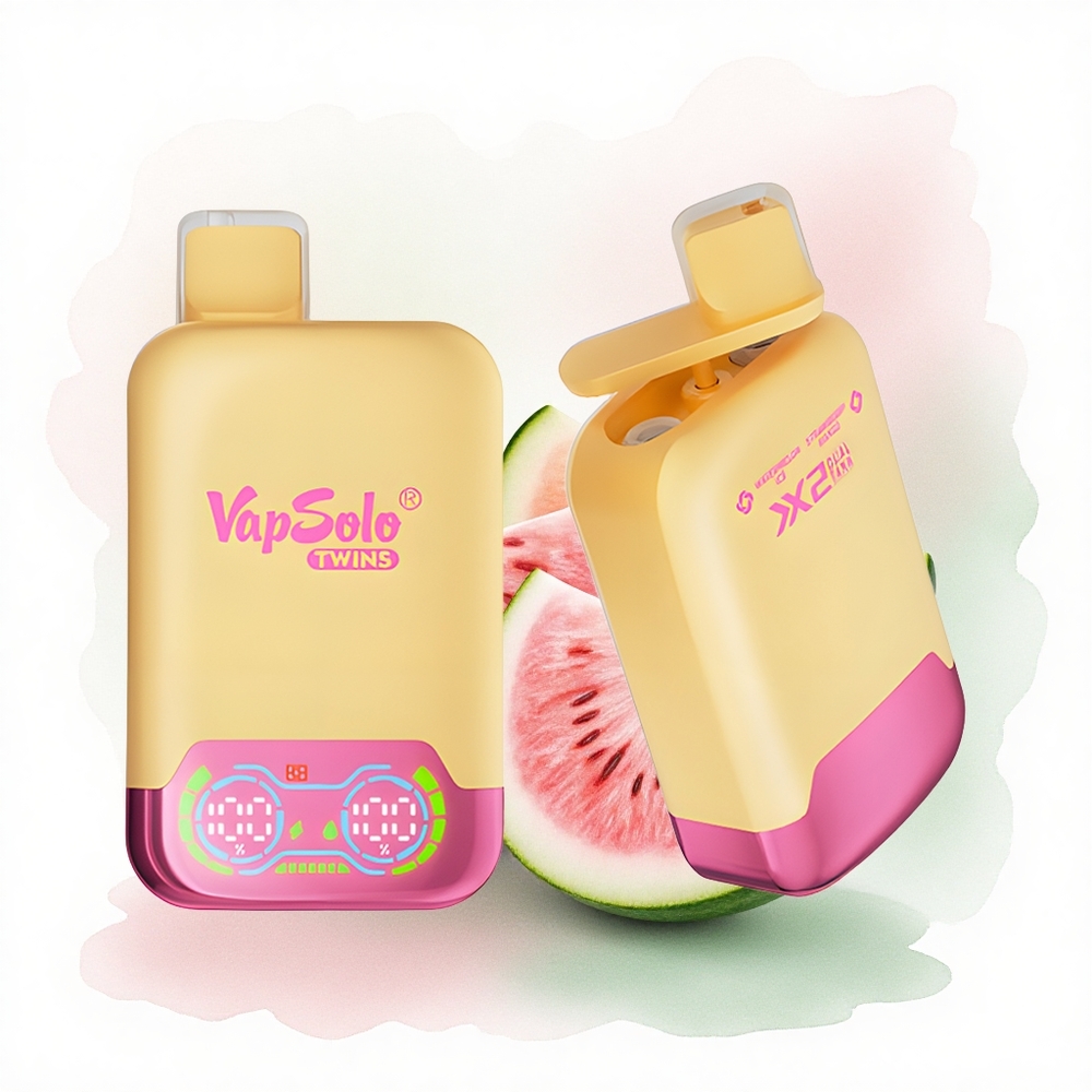 Vapsolo Twins 20000 Puffs Karpuz Buz & Çilek Mango 40ml Nikotin 50mg/ml Type-C