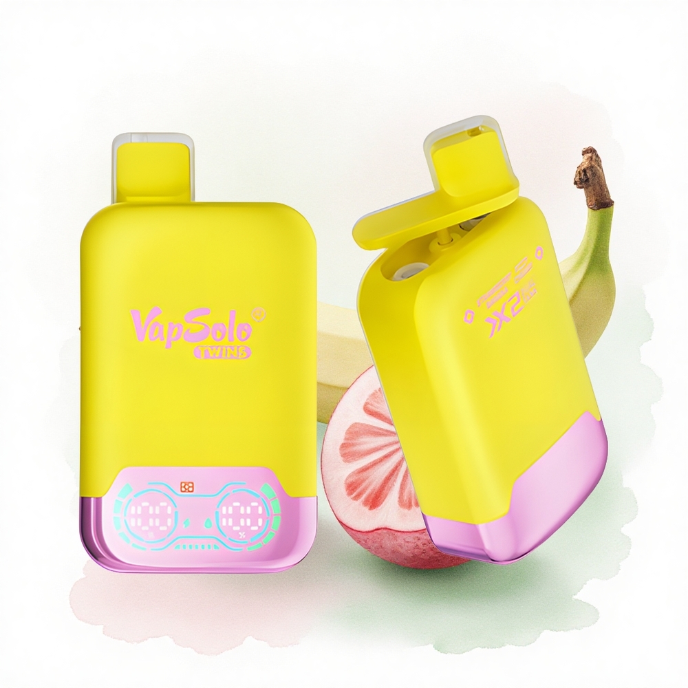 Vapsolo Twins 20000 Puffs Çilek Muz & Gazlı Kiraz 40ml Nikotin