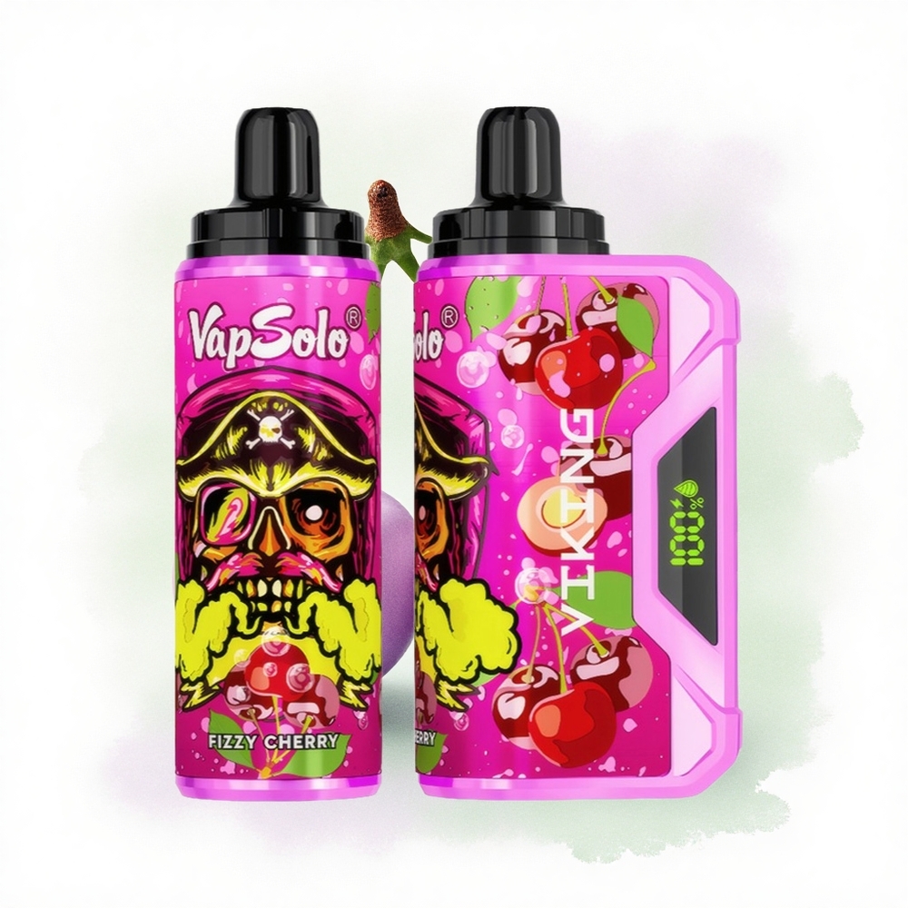 VapSolo VIKING 12000 Puffs Gazlı Kiraz 22ml Nikotinli Type-C