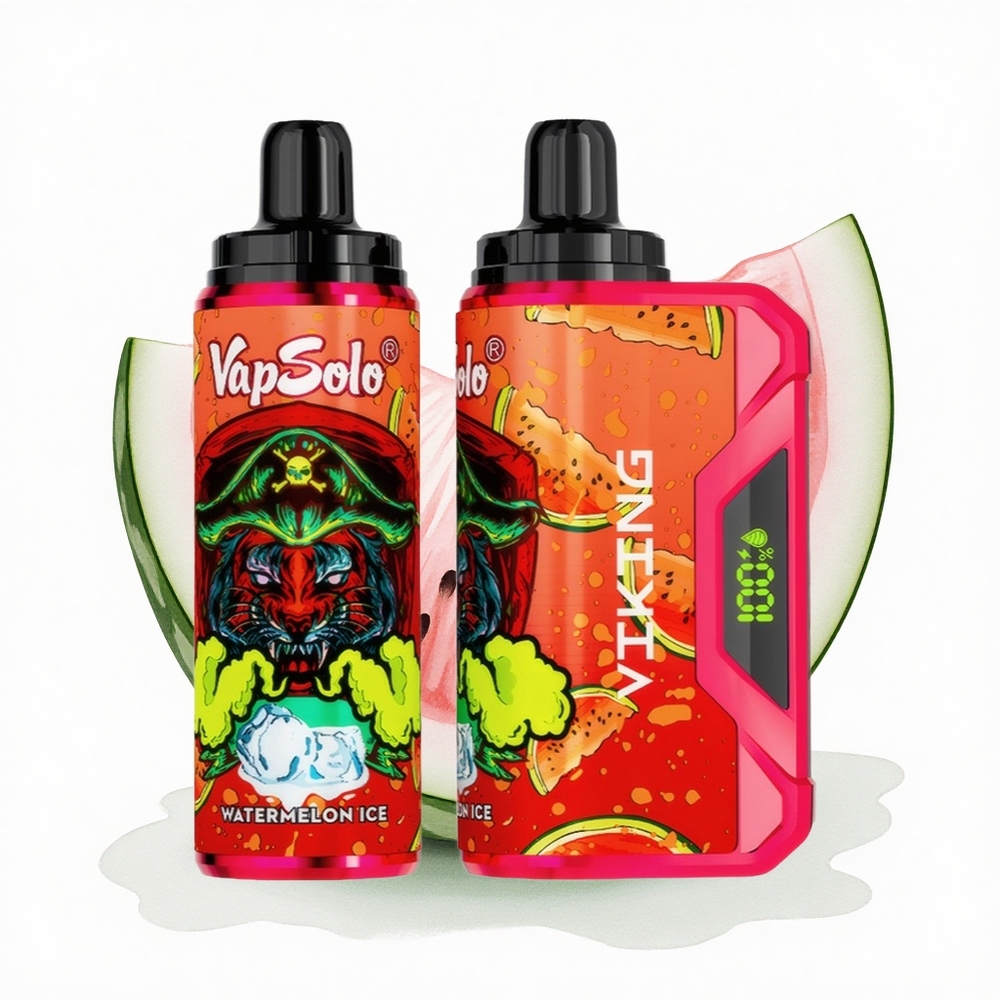 VapSolo VIKING 12000 Puffs Karpuz Buzu 22ml Nikotin