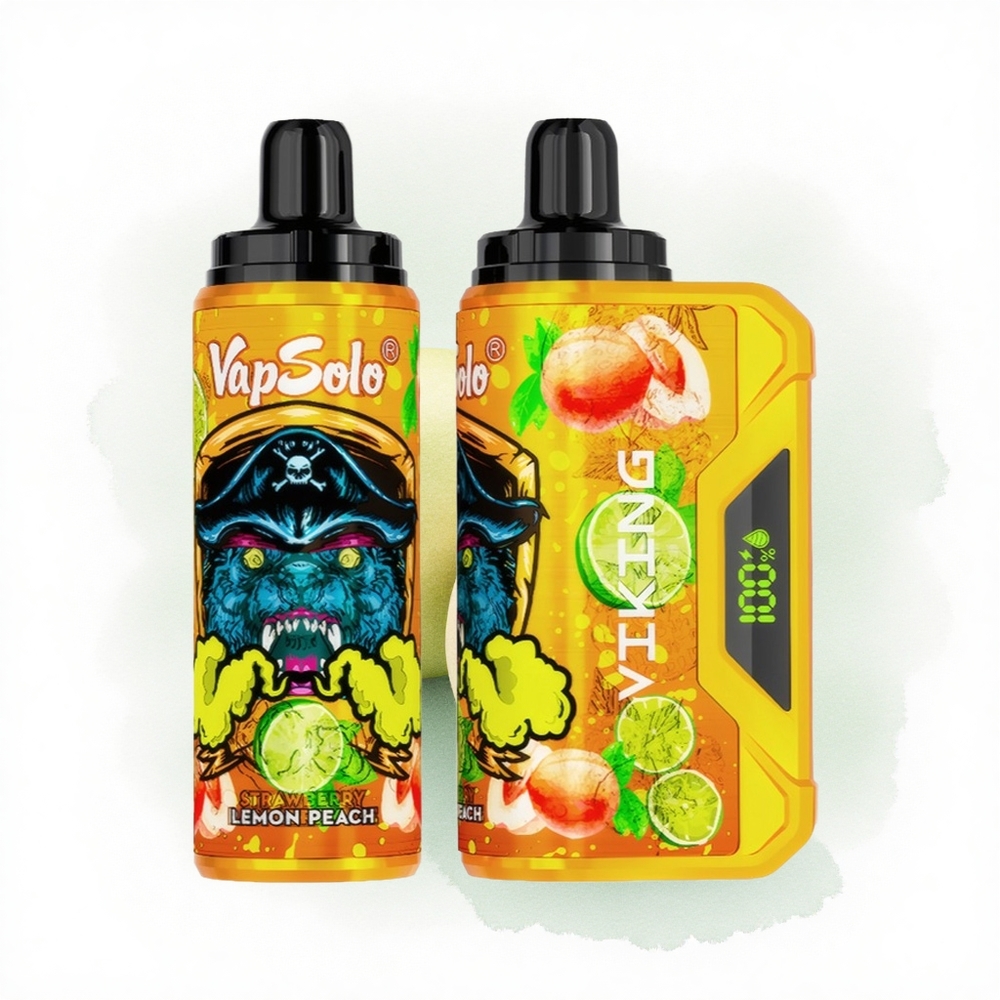 VapSolo VIKING 12000 Puffs Limon Şeftali 22ml Nikotin