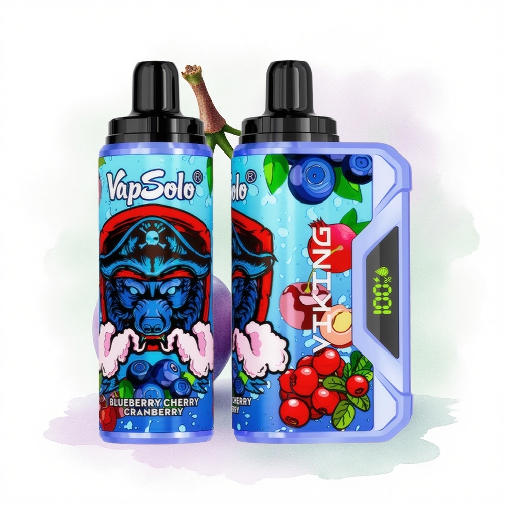 VapSolo VIKING 12000 Puffs Yaban Mersini Kiraz Turna Yemişi 22ml Nikotin