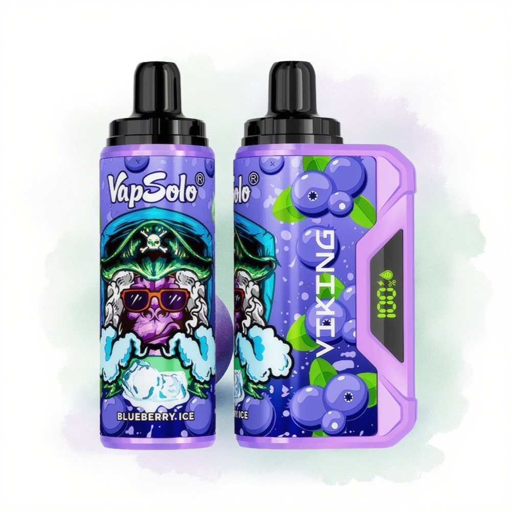 VapSolo VIKING 12000 Puffs Yabanmersini 22ml Nikotin Tip-C